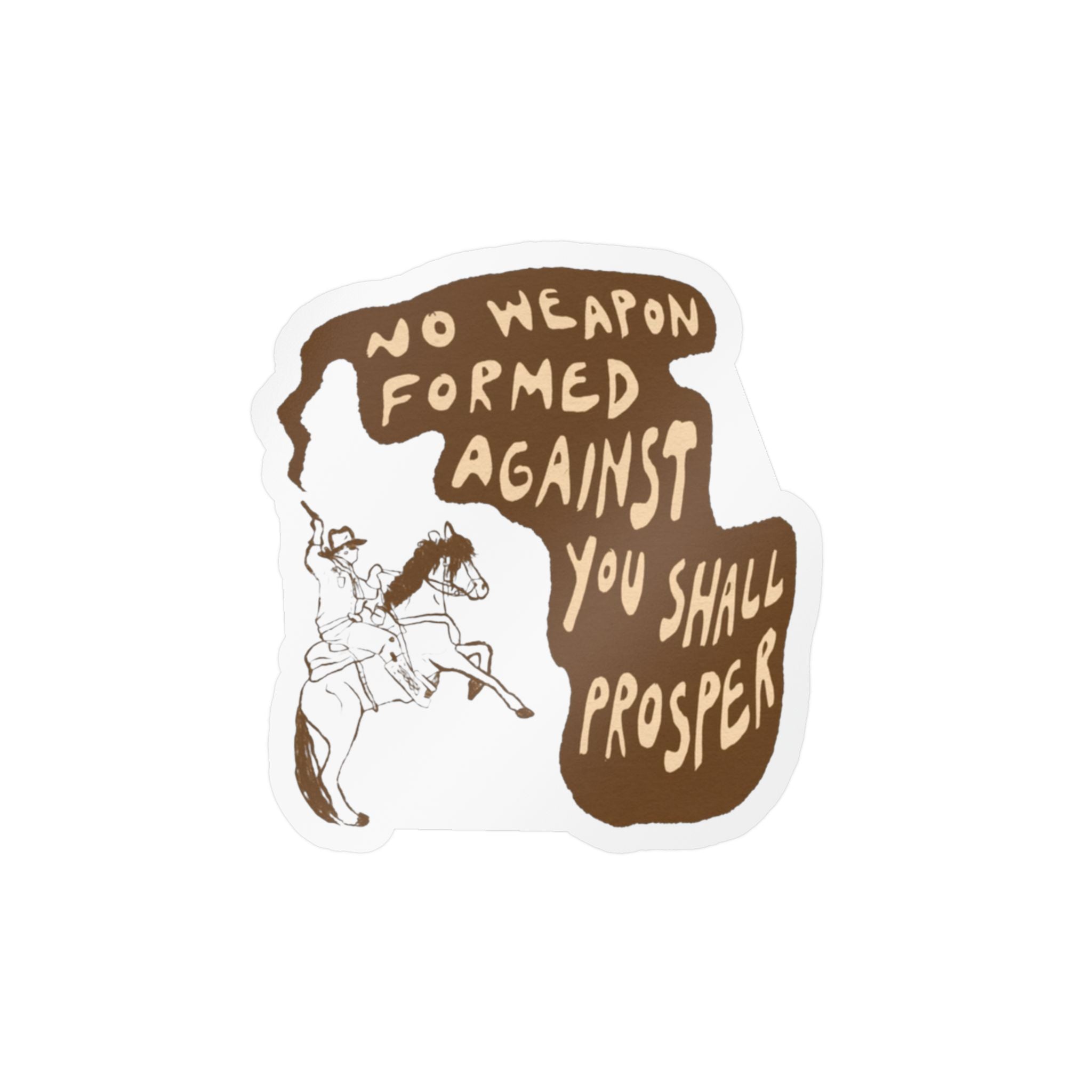 No weapon formed against you sticker