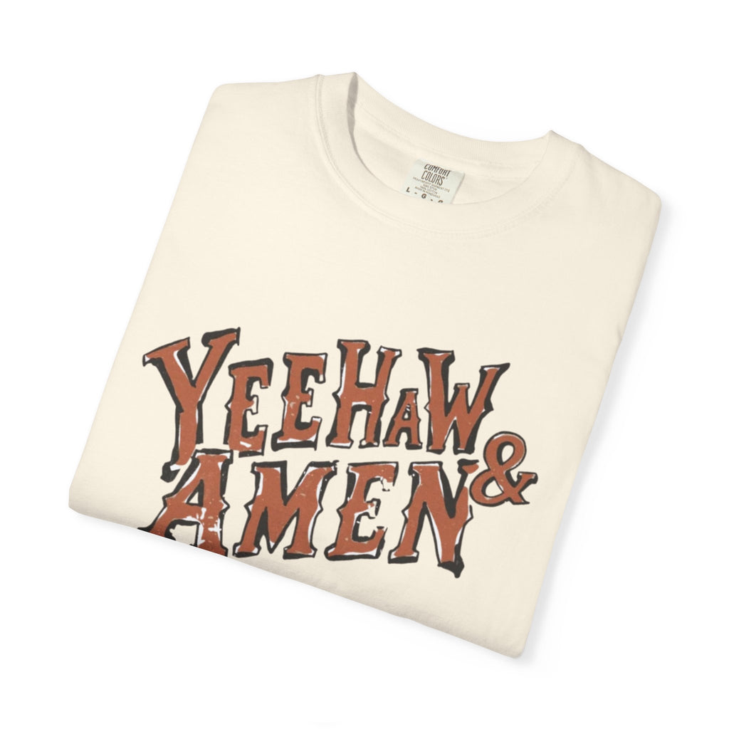 Yeehaw and amen tee