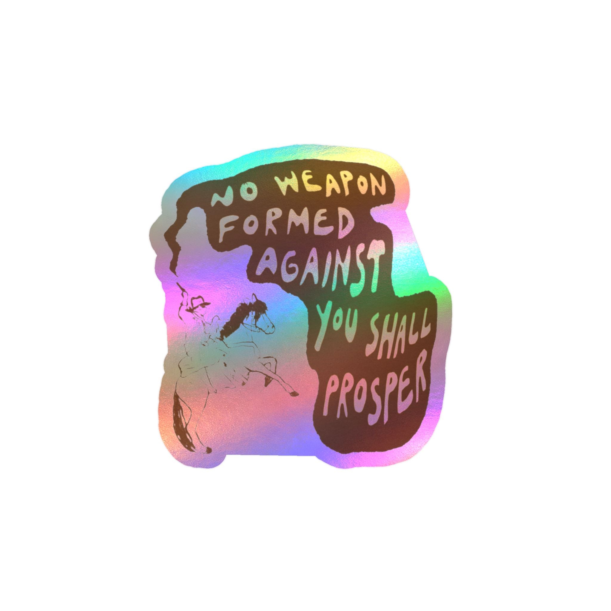 No weapon formed against you sticker