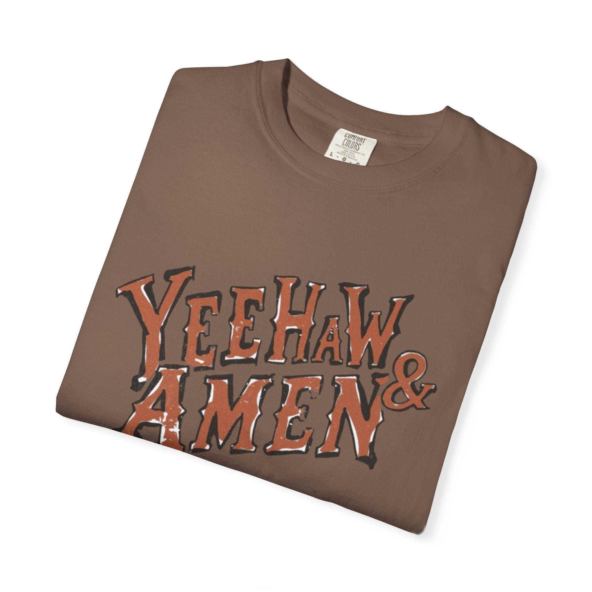 Yeehaw and amen tee