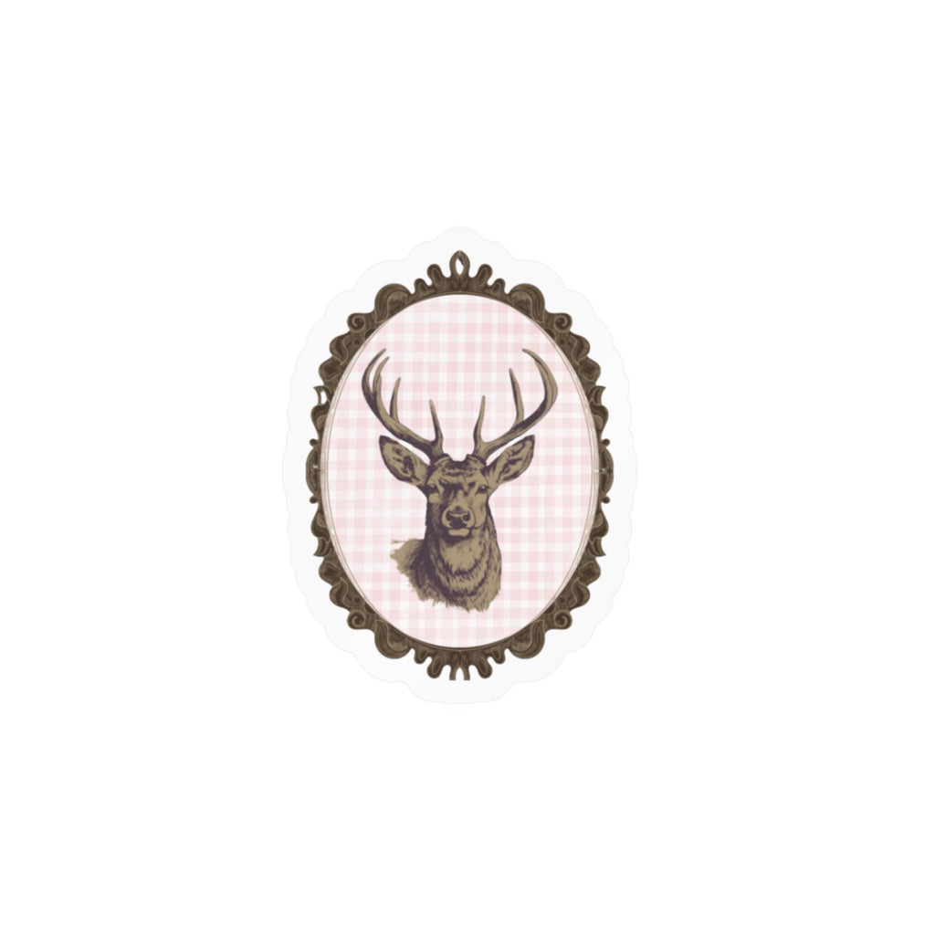 Gingham Deer sticker