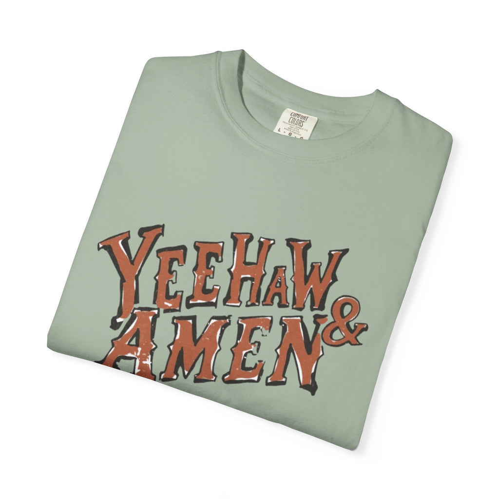 Yeehaw and amen tee